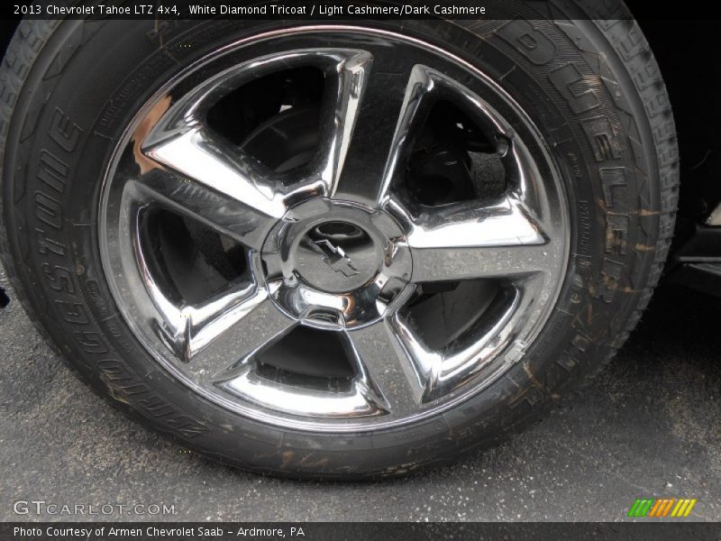White Diamond Tricoat / Light Cashmere/Dark Cashmere 2013 Chevrolet Tahoe LTZ 4x4
