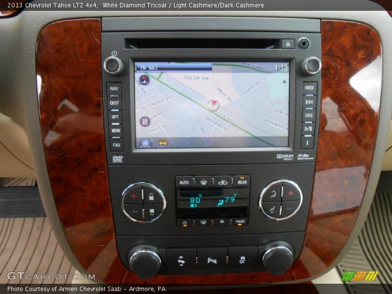 White Diamond Tricoat / Light Cashmere/Dark Cashmere 2013 Chevrolet Tahoe LTZ 4x4