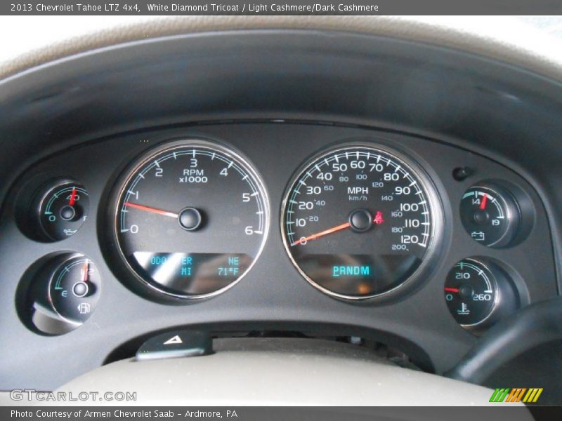 White Diamond Tricoat / Light Cashmere/Dark Cashmere 2013 Chevrolet Tahoe LTZ 4x4