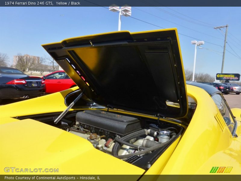 Yellow / Black 1974 Ferrari Dino 246 GTS