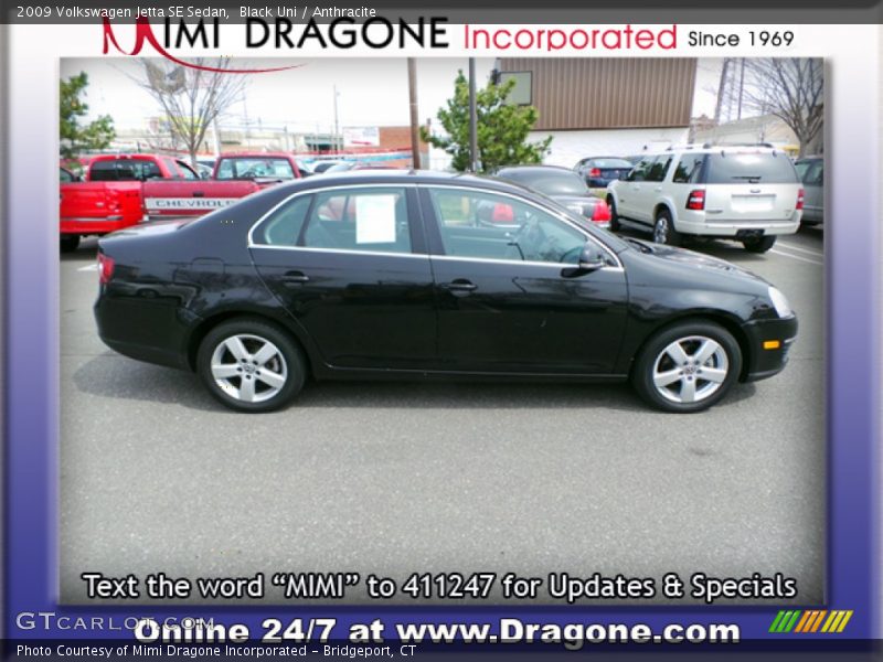 Black Uni / Anthracite 2009 Volkswagen Jetta SE Sedan