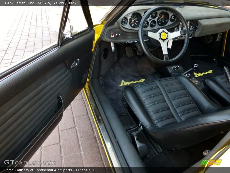  1974 Dino 246 GTS Black Interior