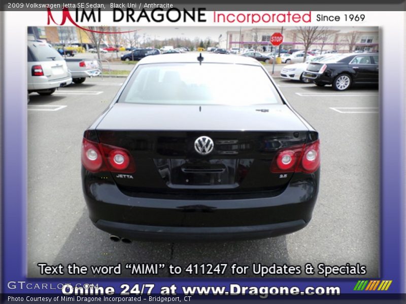 Black Uni / Anthracite 2009 Volkswagen Jetta SE Sedan