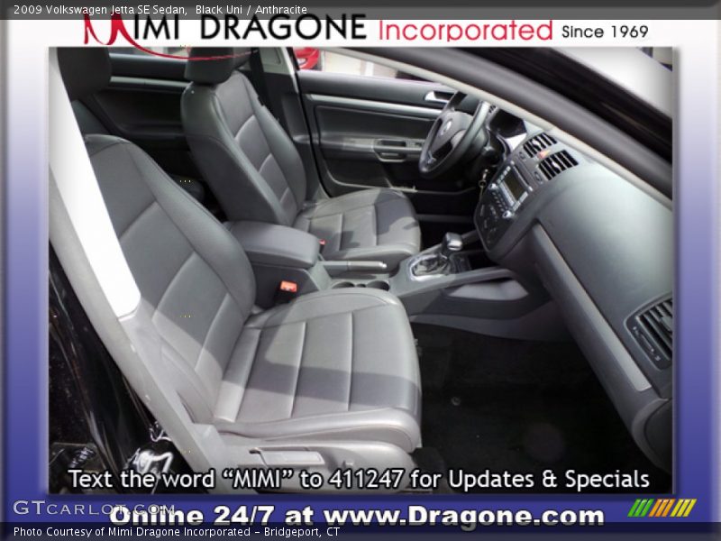 Black Uni / Anthracite 2009 Volkswagen Jetta SE Sedan