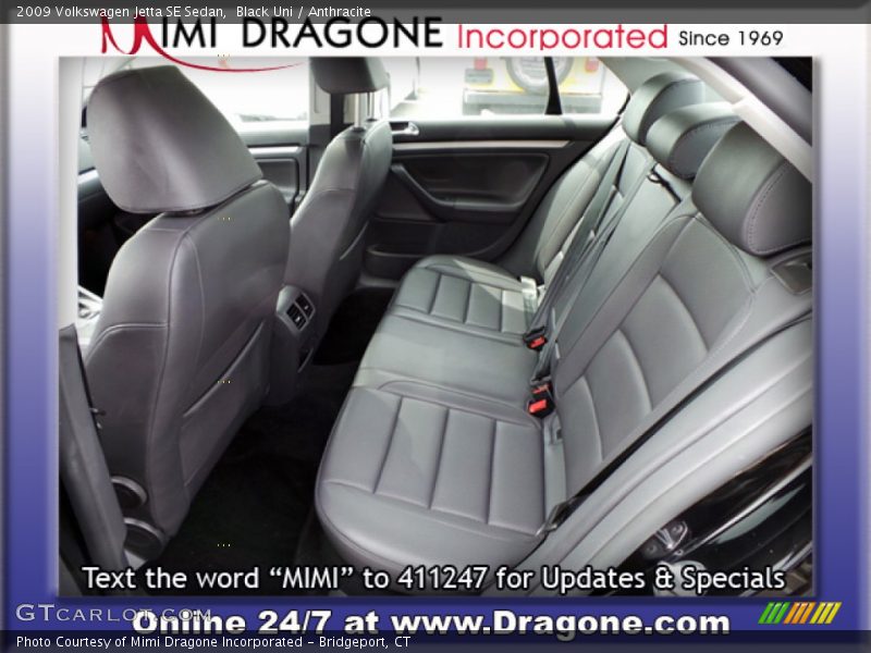 Black Uni / Anthracite 2009 Volkswagen Jetta SE Sedan