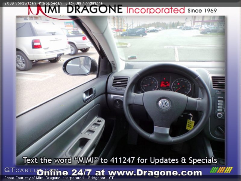 Black Uni / Anthracite 2009 Volkswagen Jetta SE Sedan