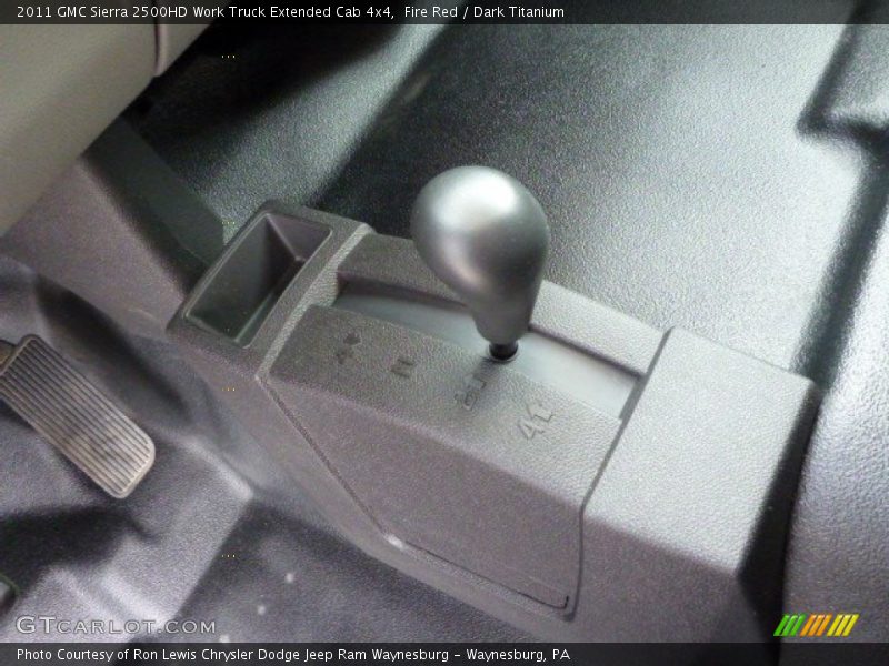 Fire Red / Dark Titanium 2011 GMC Sierra 2500HD Work Truck Extended Cab 4x4