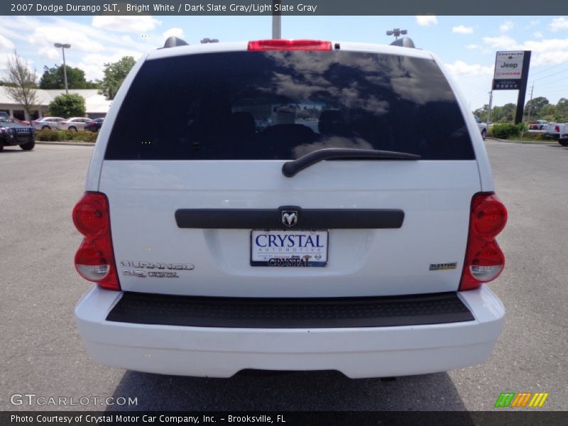 Bright White / Dark Slate Gray/Light Slate Gray 2007 Dodge Durango SLT