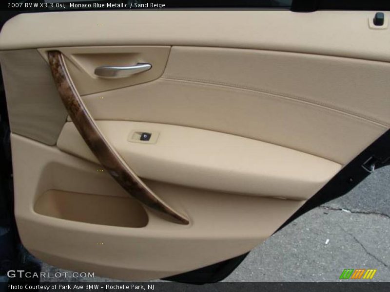 Monaco Blue Metallic / Sand Beige 2007 BMW X3 3.0si