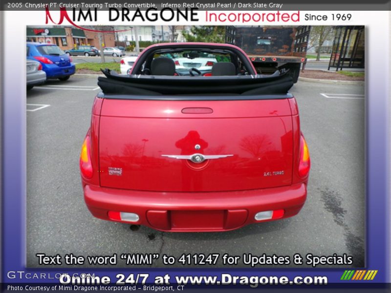 Inferno Red Crystal Pearl / Dark Slate Gray 2005 Chrysler PT Cruiser Touring Turbo Convertible