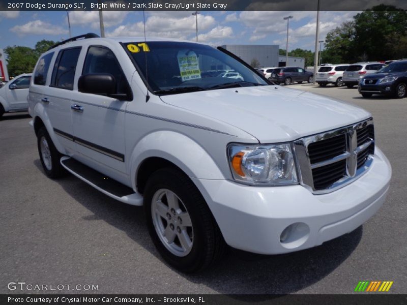 Bright White / Dark Slate Gray/Light Slate Gray 2007 Dodge Durango SLT