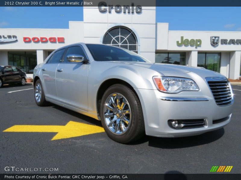 Bright Silver Metallic / Black 2012 Chrysler 300 C