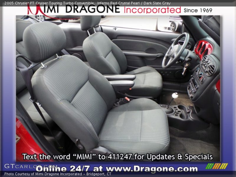 Inferno Red Crystal Pearl / Dark Slate Gray 2005 Chrysler PT Cruiser Touring Turbo Convertible