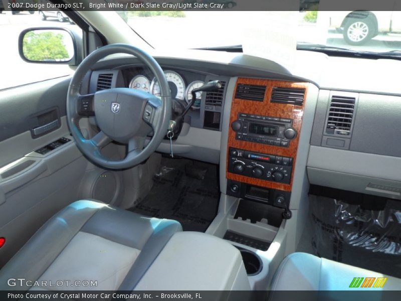 Bright White / Dark Slate Gray/Light Slate Gray 2007 Dodge Durango SLT