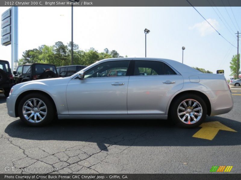 Bright Silver Metallic / Black 2012 Chrysler 300 C