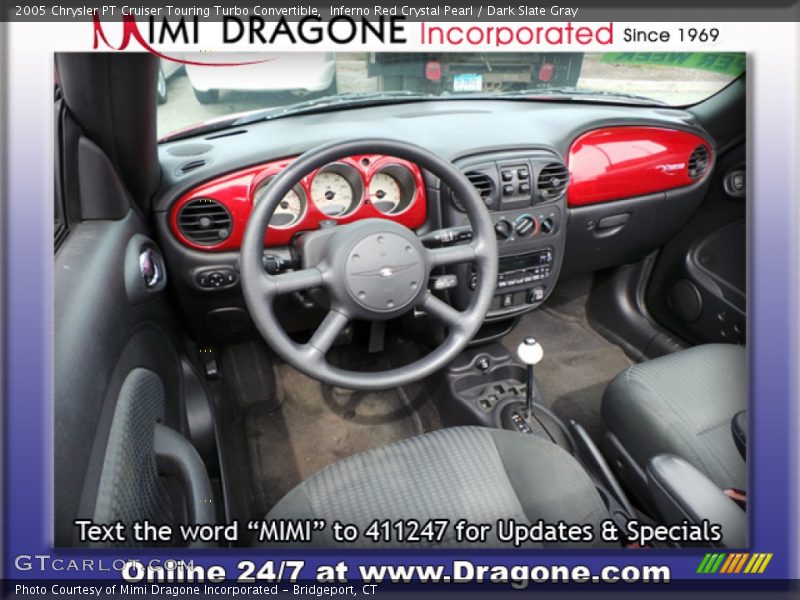 Inferno Red Crystal Pearl / Dark Slate Gray 2005 Chrysler PT Cruiser Touring Turbo Convertible