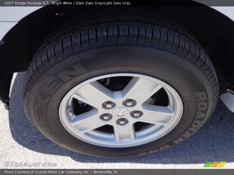 Bright White / Dark Slate Gray/Light Slate Gray 2007 Dodge Durango SLT