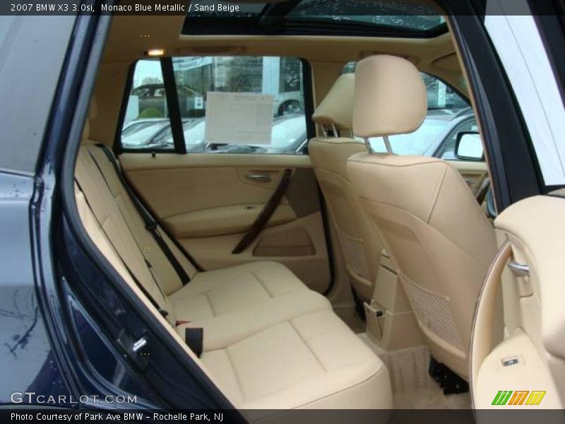 Monaco Blue Metallic / Sand Beige 2007 BMW X3 3.0si