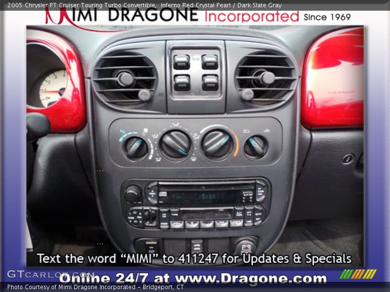 Inferno Red Crystal Pearl / Dark Slate Gray 2005 Chrysler PT Cruiser Touring Turbo Convertible