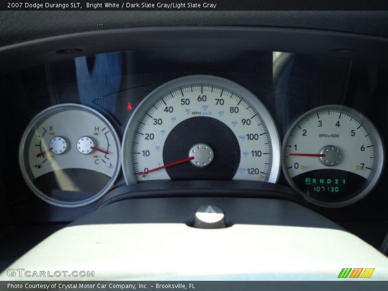 Bright White / Dark Slate Gray/Light Slate Gray 2007 Dodge Durango SLT