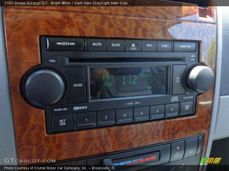 Bright White / Dark Slate Gray/Light Slate Gray 2007 Dodge Durango SLT