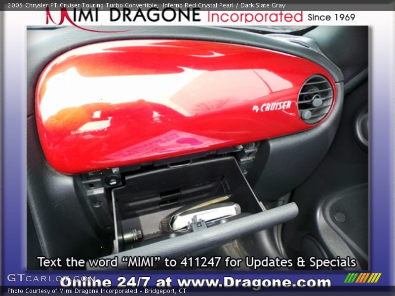 Inferno Red Crystal Pearl / Dark Slate Gray 2005 Chrysler PT Cruiser Touring Turbo Convertible
