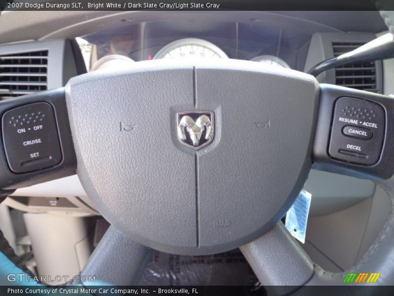 Bright White / Dark Slate Gray/Light Slate Gray 2007 Dodge Durango SLT