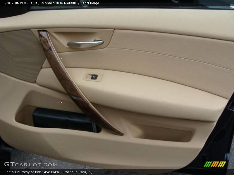 Monaco Blue Metallic / Sand Beige 2007 BMW X3 3.0si
