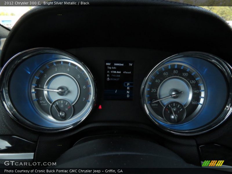 Bright Silver Metallic / Black 2012 Chrysler 300 C