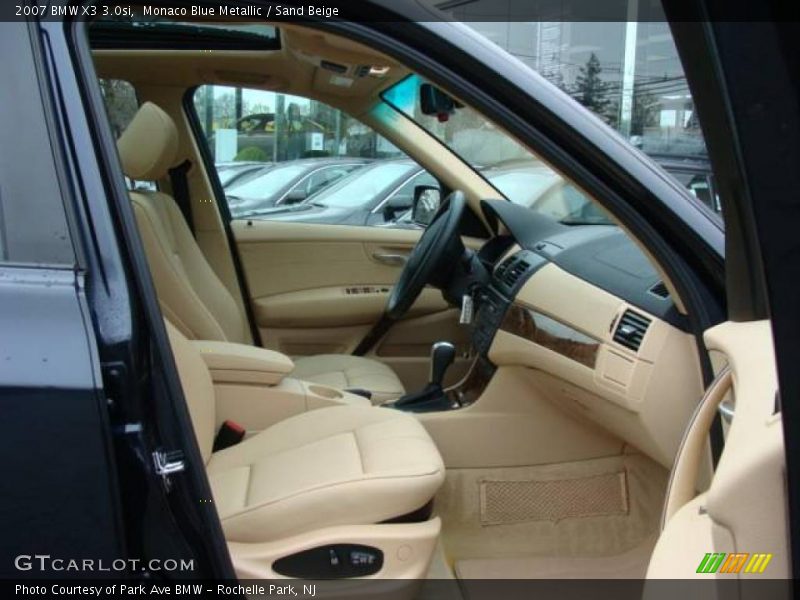 Monaco Blue Metallic / Sand Beige 2007 BMW X3 3.0si