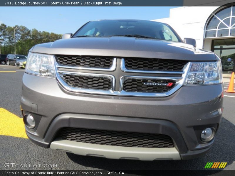 Storm Gray Pearl / Black/Light Frost Beige 2013 Dodge Journey SXT