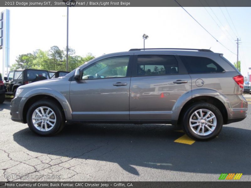 Storm Gray Pearl / Black/Light Frost Beige 2013 Dodge Journey SXT