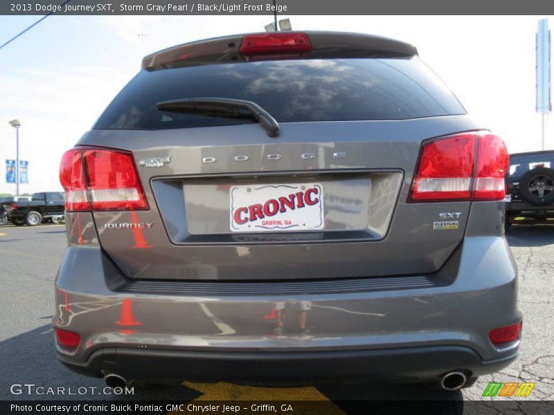 Storm Gray Pearl / Black/Light Frost Beige 2013 Dodge Journey SXT