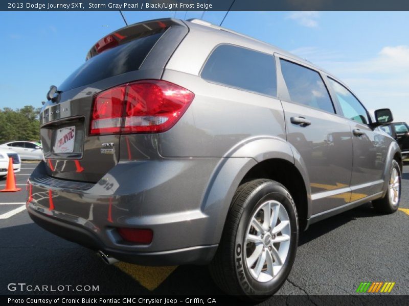 Storm Gray Pearl / Black/Light Frost Beige 2013 Dodge Journey SXT