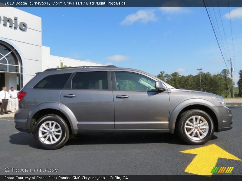 Storm Gray Pearl / Black/Light Frost Beige 2013 Dodge Journey SXT