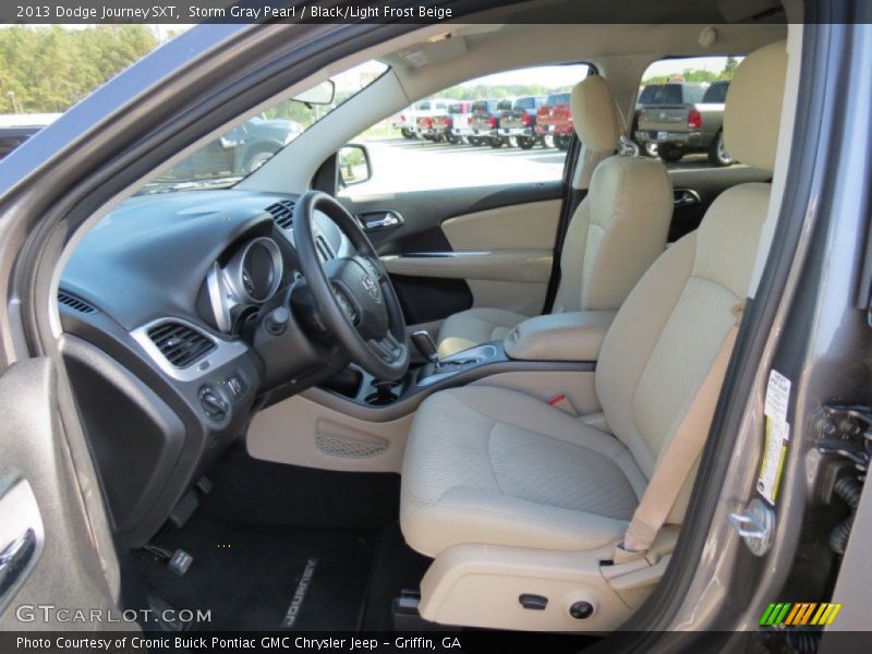 Storm Gray Pearl / Black/Light Frost Beige 2013 Dodge Journey SXT