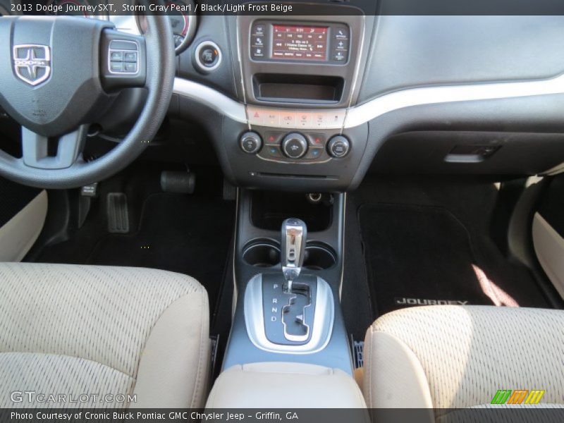 Storm Gray Pearl / Black/Light Frost Beige 2013 Dodge Journey SXT