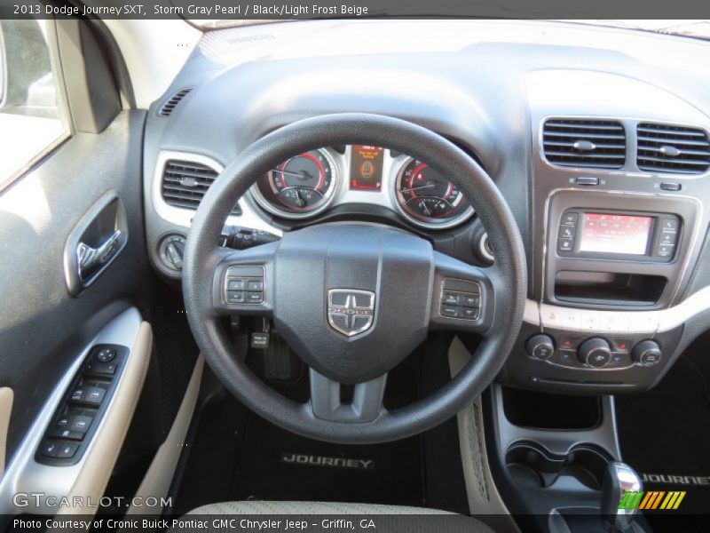Storm Gray Pearl / Black/Light Frost Beige 2013 Dodge Journey SXT