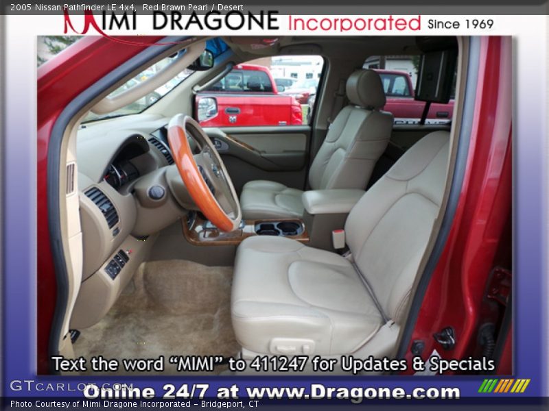 Red Brawn Pearl / Desert 2005 Nissan Pathfinder LE 4x4