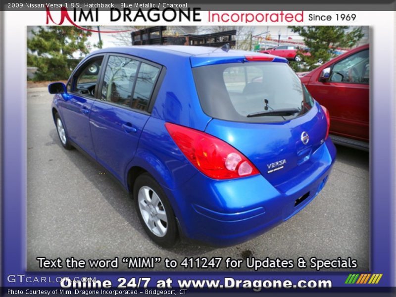 Blue Metallic / Charcoal 2009 Nissan Versa 1.8 SL Hatchback