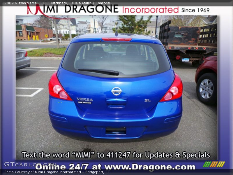 Blue Metallic / Charcoal 2009 Nissan Versa 1.8 SL Hatchback
