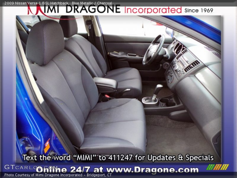 Blue Metallic / Charcoal 2009 Nissan Versa 1.8 SL Hatchback