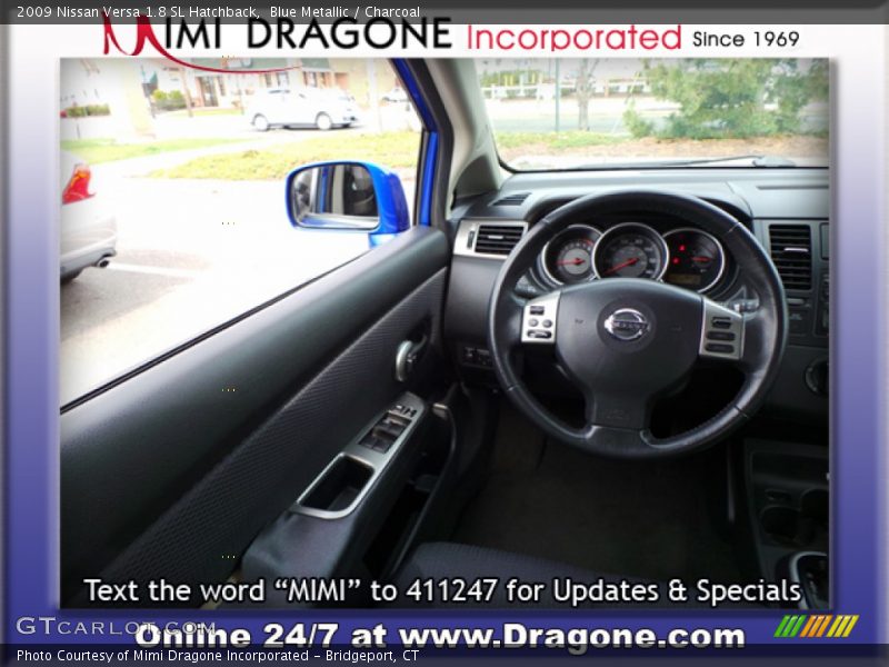 Blue Metallic / Charcoal 2009 Nissan Versa 1.8 SL Hatchback