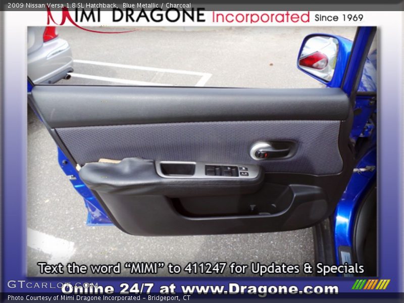 Blue Metallic / Charcoal 2009 Nissan Versa 1.8 SL Hatchback