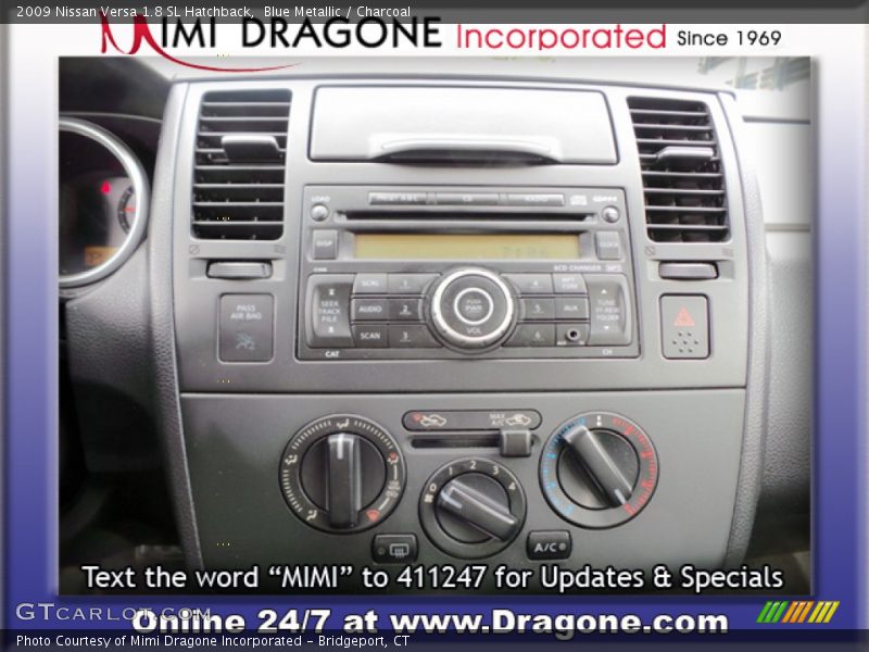 Blue Metallic / Charcoal 2009 Nissan Versa 1.8 SL Hatchback