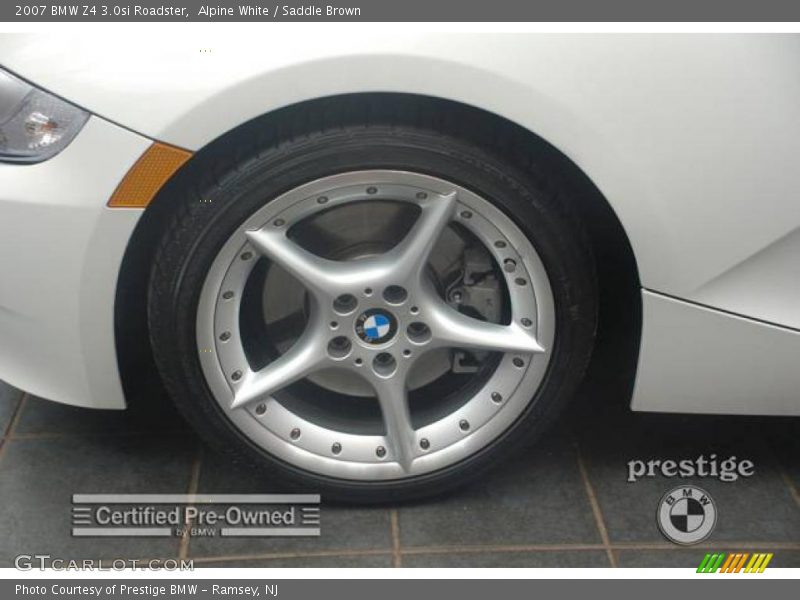 Alpine White / Saddle Brown 2007 BMW Z4 3.0si Roadster