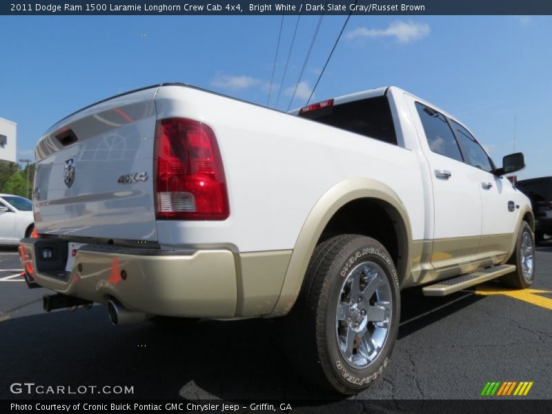 Bright White / Dark Slate Gray/Russet Brown 2011 Dodge Ram 1500 Laramie Longhorn Crew Cab 4x4