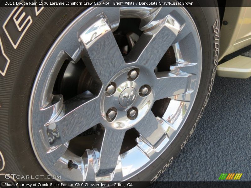 Bright White / Dark Slate Gray/Russet Brown 2011 Dodge Ram 1500 Laramie Longhorn Crew Cab 4x4