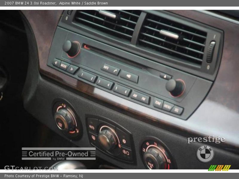 Alpine White / Saddle Brown 2007 BMW Z4 3.0si Roadster