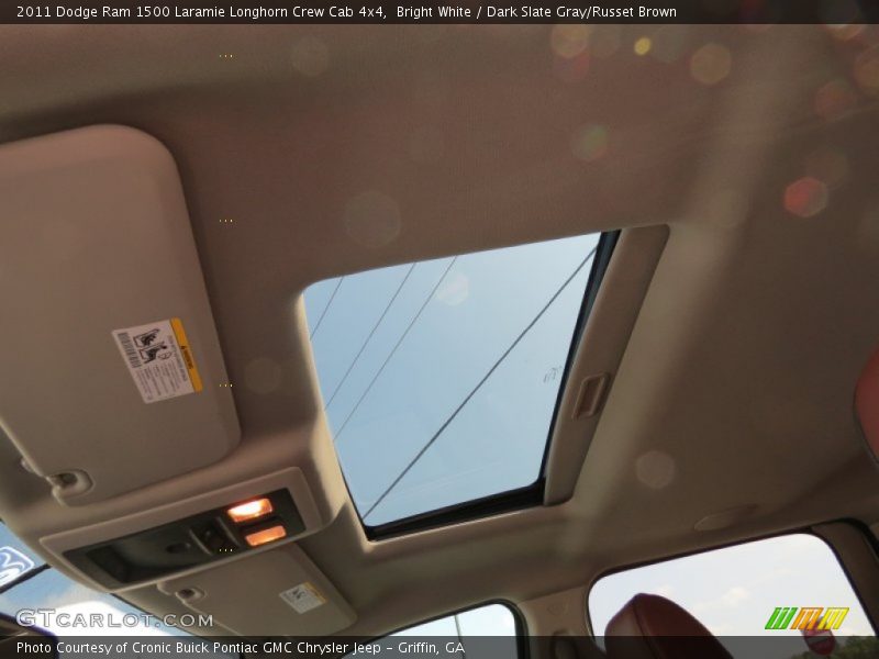 Bright White / Dark Slate Gray/Russet Brown 2011 Dodge Ram 1500 Laramie Longhorn Crew Cab 4x4
